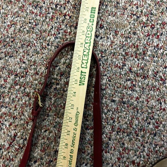 Coach Vintage 9927 Willis Red Leather Brass Top Handle Satchel Shoulder Bag - Picture 16 of 16